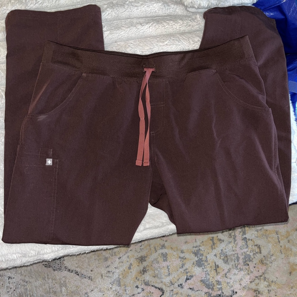 FIGS Espresso Livingston Scrub Pants - Size XL